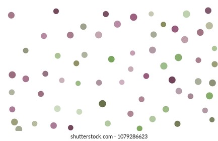 Circles confetti falling on transparent background. Round, dot vector background. Abstract colorful confetti flying in the air. Vector holiday illustration with circles confetti.