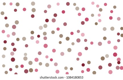 Circles confetti falling on transparent background. Round, dot vector background. Abstract colorful confetti flying in the air. Vector holiday illustration with circles confetti.