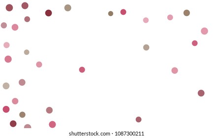 Circles confetti falling on transparent background. Round, dot vector background. Abstract colorful confetti flying in the air. Vector holiday illustration with circles confetti.
