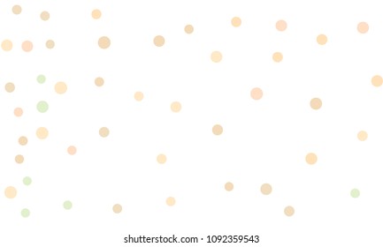 Circles confetti falling on transparent background. Round, dot vector background. Abstract colorful confetti flying in the air. Vector holiday illustration with circles confetti.