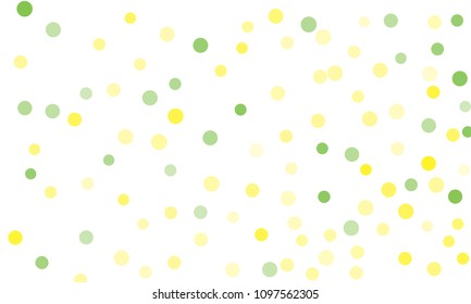 Circles confetti falling on transparent background. Round, dot vector background. Abstract colorful confetti flying in the air. Vector holiday illustration with circles confetti.