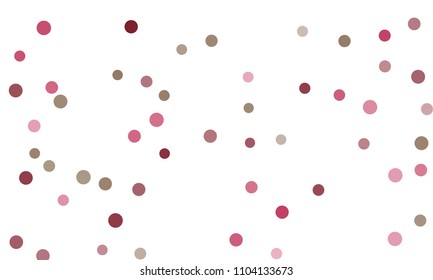 Circles confetti falling on transparent background. Round, dot vector background. Abstract colorful confetti flying in the air. Vector holiday illustration with circles confetti.