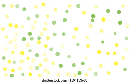 Circles confetti falling on transparent background. Round, dot vector background. Abstract colorful confetti flying in the air. Vector holiday illustration with circles confetti.