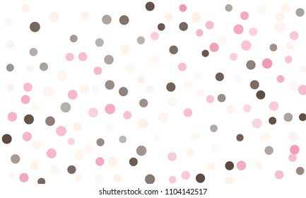 Circles confetti falling on transparent background. Round, dot vector background. Abstract colorful confetti flying in the air. Vector holiday illustration with circles confetti.