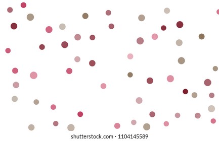 Circles confetti falling on transparent background. Round, dot vector background. Abstract colorful confetti flying in the air. Vector holiday illustration with circles confetti.
