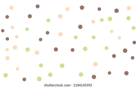 Circles confetti falling on transparent background. Round, dot vector background. Abstract colorful confetti flying in the air. Vector holiday illustration with circles confetti.
