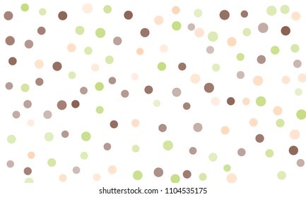 Circles confetti falling on transparent background. Round, dot vector background. Abstract colorful confetti flying in the air. Vector holiday illustration with circles confetti.