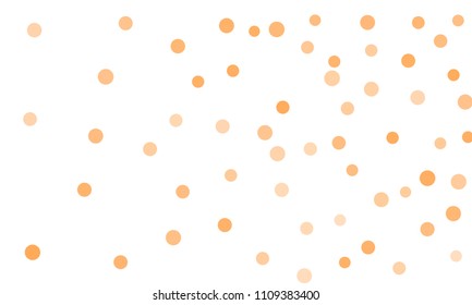 Circles confetti falling on transparent background. Round, dot vector background. Abstract colorful confetti flying in the air. Vector holiday illustration with circles confetti.