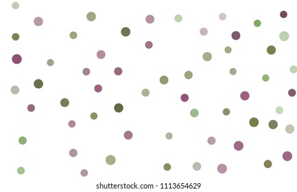 Circles confetti falling on transparent background. Round, dot vector background. Abstract colorful confetti flying in the air. Vector holiday illustration with circles confetti.