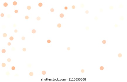 Circles confetti falling on transparent background. Round, dot vector background. Abstract colorful confetti flying in the air. Vector holiday illustration with circles confetti.