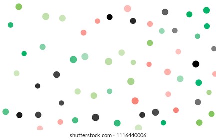 Circles confetti falling on transparent background. Round, dot vector background. Abstract colorful confetti flying in the air. Vector holiday illustration with circles confetti.