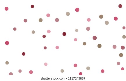 Circles confetti falling on transparent background. Round, dot vector background. Abstract colorful confetti flying in the air. Vector holiday illustration with circles confetti.