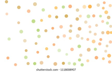 Circles confetti falling on transparent background. Round, dot vector background. Abstract colorful confetti flying in the air. Vector holiday illustration with circles confetti.