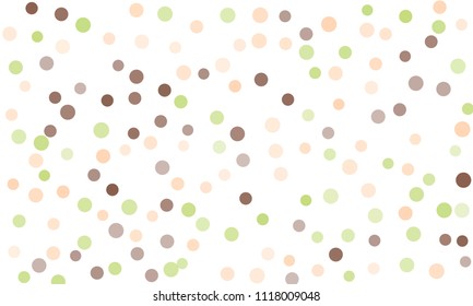 Circles confetti falling on transparent background. Round, dot vector background. Abstract colorful confetti flying in the air. Vector holiday illustration with circles confetti.