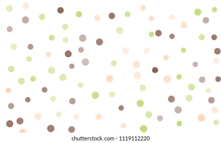 Circles confetti falling on transparent background. Round, dot vector background. Abstract colorful confetti flying in the air. Vector holiday illustration with circles confetti.
