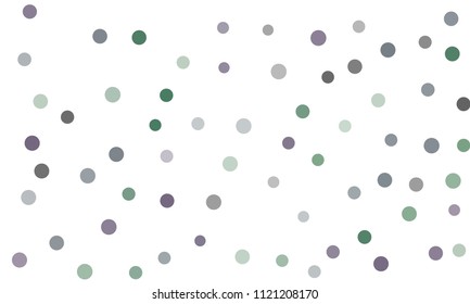 Circles confetti falling on transparent background. Round, dot vector background. Abstract colorful confetti flying in the air. Vector holiday illustration with circles confetti.