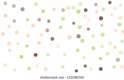 Circles confetti falling on transparent background. Round, dot vector background. Abstract colorful confetti flying in the air. Vector holiday illustration with circles confetti.
