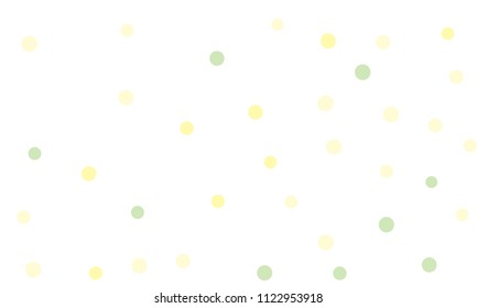 Circles confetti falling on transparent background. Round, dot vector background. Abstract colorful confetti flying in the air. Vector holiday illustration with circles confetti.