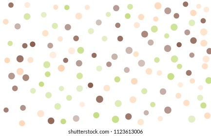 Circles confetti falling on transparent background. Round, dot vector background. Abstract colorful confetti flying in the air. Vector holiday illustration with circles confetti.