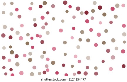 Circles confetti falling on transparent background. Round, dot vector background. Abstract colorful confetti flying in the air. Vector holiday illustration with circles confetti.