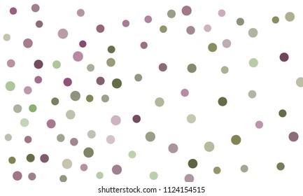 Circles confetti falling on transparent background. Round, dot vector background. Abstract colorful confetti flying in the air. Vector holiday illustration with circles confetti.