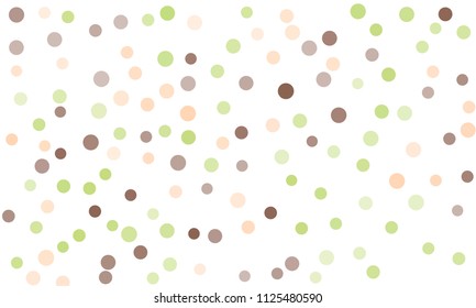 Circles confetti falling on transparent background. Round, dot vector background. Abstract colorful confetti flying in the air. Vector holiday illustration with circles confetti.