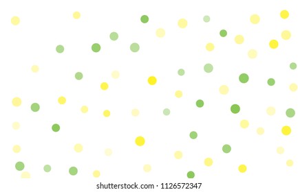 Circles confetti falling on transparent background. Round, dot vector background. Abstract colorful confetti flying in the air. Vector holiday illustration with circles confetti.