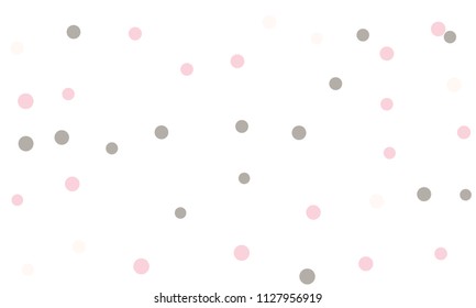 Circles confetti falling on transparent background. Round, dot vector background. Abstract colorful confetti flying in the air. Vector holiday illustration with circles confetti.