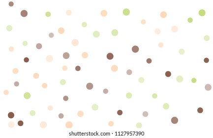 Circles confetti falling on transparent background. Round, dot vector background. Abstract colorful confetti flying in the air. Vector holiday illustration with circles confetti.