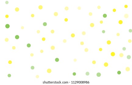 Circles confetti falling on transparent background. Round, dot vector background. Abstract colorful confetti flying in the air. Vector holiday illustration with circles confetti.