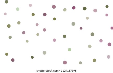 Circles confetti falling on transparent background. Round, dot vector background. Abstract colorful confetti flying in the air. Vector holiday illustration with circles confetti.