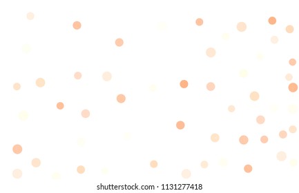 Circles confetti falling on transparent background. Round, dot vector background. Abstract colorful confetti flying in the air. Vector holiday illustration with circles confetti.