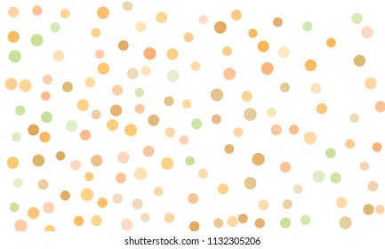 Circles confetti falling on transparent background. Round, dot vector background. Abstract colorful confetti flying in the air. Vector holiday illustration with circles confetti.