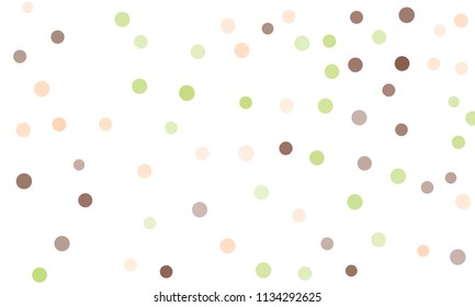 Circles confetti falling on transparent background. Round, dot vector background. Abstract colorful confetti flying in the air. Vector holiday illustration with circles confetti.