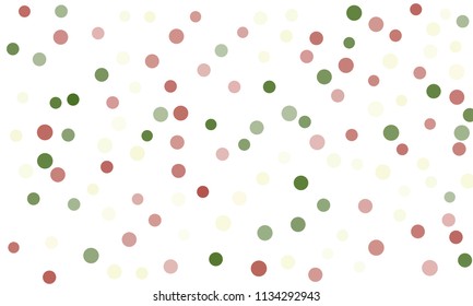 Circles confetti falling on transparent background. Round, dot vector background. Abstract colorful confetti flying in the air. Vector holiday illustration with circles confetti.