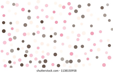 Circles confetti falling on transparent background. Round, dot vector background. Abstract colorful confetti flying in the air. Vector holiday illustration with circles confetti.