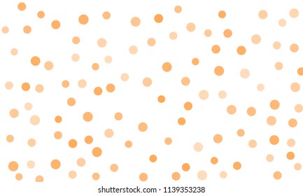 Circles confetti falling on transparent background. Round, dot vector background. Abstract colorful confetti flying in the air. Vector holiday illustration with circles confetti.