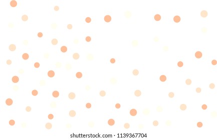 Circles confetti falling on transparent background. Round, dot vector background. Abstract colorful confetti flying in the air. Vector holiday illustration with circles confetti.