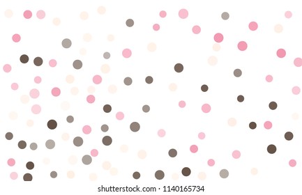 Circles confetti falling on transparent background. Round, dot vector background. Abstract colorful confetti flying in the air. Vector holiday illustration with circles confetti.