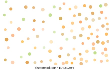 Circles confetti falling on transparent background. Round, dot vector background. Abstract colorful confetti flying in the air. Vector holiday illustration with circles confetti.