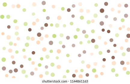 Circles confetti falling on transparent background. Round, dot vector background. Abstract colorful confetti flying in the air. Vector holiday illustration with circles confetti.