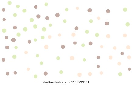 Circles confetti falling on transparent background. Round, dot vector background. Abstract colorful confetti flying in the air. Vector holiday illustration with circles confetti.