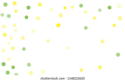 Circles confetti falling on transparent background. Round, dot vector background. Abstract colorful confetti flying in the air. Vector holiday illustration with circles confetti.