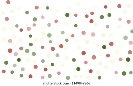 Circles confetti falling on transparent background. Round, dot vector background. Abstract colorful confetti flying in the air. Vector holiday illustration with circles confetti.