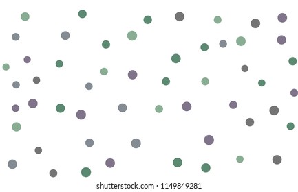 Circles confetti falling on transparent background. Round, dot vector background. Abstract colorful confetti flying in the air. Vector holiday illustration with circles confetti.