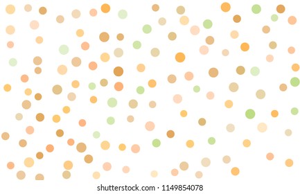 Circles confetti falling on transparent background. Round, dot vector background. Abstract colorful confetti flying in the air. Vector holiday illustration with circles confetti.