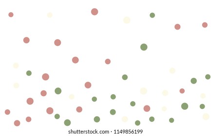 Circles confetti falling on transparent background. Round, dot vector background. Abstract colorful confetti flying in the air. Vector holiday illustration with circles confetti.