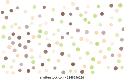 Circles confetti falling on transparent background. Round, dot vector background. Abstract colorful confetti flying in the air. Vector holiday illustration with circles confetti.