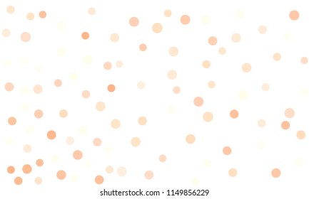 Circles confetti falling on transparent background. Round, dot vector background. Abstract colorful confetti flying in the air. Vector holiday illustration with circles confetti.