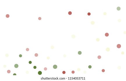 Circles confetti falling on transparent background. Round, dot vector background. Abstract colorful confetti flying in the air. Vector holiday illustration with circles confetti.